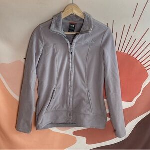The North Face Jacket Women S Gray Fleece Lined Outdoor Hiking Softshell‎ Zip